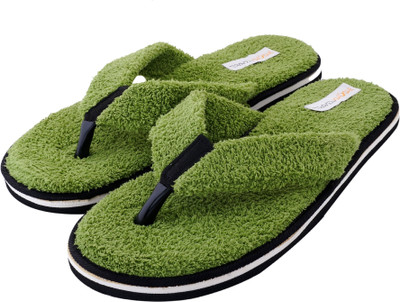 

Travelkhushi Flip Flops, Green