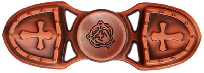 

Montez Cross Metal 2 Leave Fidget Hand Spinner Toy(Multicolor)