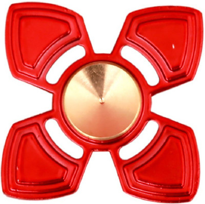 

Montez Red Metal Flower Fidget Hand Spinner Toy(Multicolor)