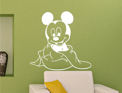 

Wall Guru  Home Décor wall Sticker Sticker(Pack of 1, White
