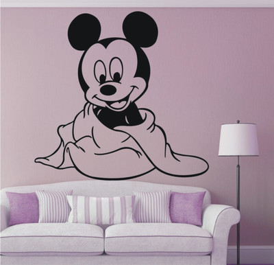 Wall Guru  Home Décor wall Sticker Sticker(Pack of 1, Black
