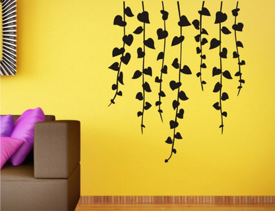 Wall Guru  Home Décor wall Sticker Sticker(Pack of 1, Black