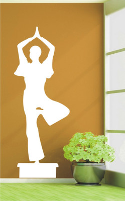 

Wall Guru  Home Décor wall Sticker Sticker(Pack of 1, White