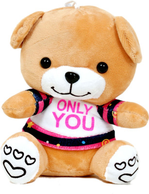 

Skylofts Stylish 25cm Only You Teddy Bear with T shirt for someone special - 25 cm(Multicolor)