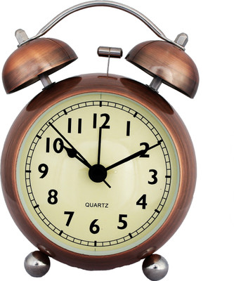 

Rise n' Shine Analog Antique Copper Clock