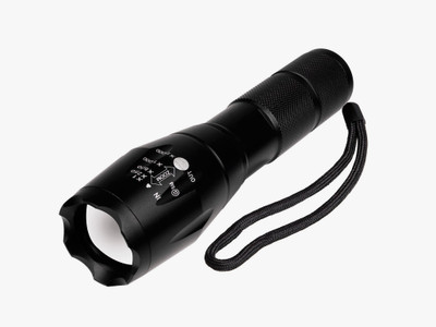 

Powerzoom PROFESSIONAL LONG RANGE SPECIAL LED CHIP WITH ZOOM IN ZOOM OUT Torch(Black : Rechargeable)