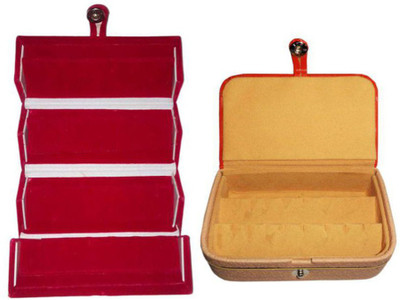 

Aadhya Ear ring box pack of 2 Multipurpose Vanity Box(Multicolor)