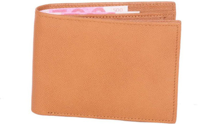 

Kirli Men Tan Genuine Leather Wallet(5 Card Slots)