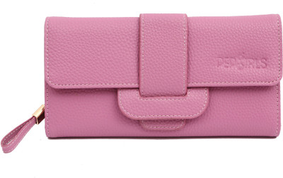 

Pepgirls Girls Pink Artificial Leather Wrist Wallet(19 Card Slots)
