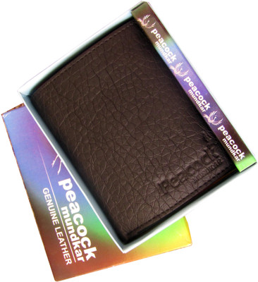 

Peacock Mundkar Boys Black Artificial Leather Wallet(8 Card Slots)