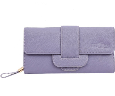 

Pepgirls Girls Purple Artificial Leather Wrist Wallet(19 Card Slots)