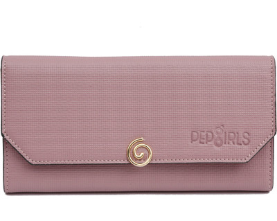 

Pepgirls Girls Pink Artificial Leather Wrist Wallet(9 Card Slots)
