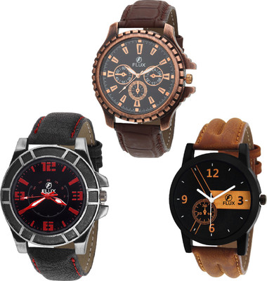 

Flux Combo Of 3 Exclusive Trendy Watch - For Men