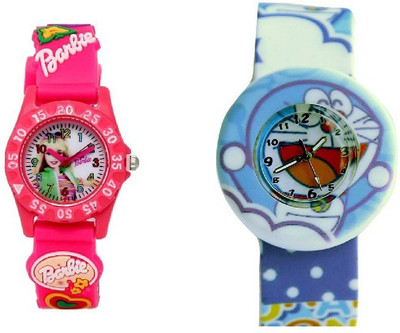 View COSMIC PINKBARBIEDORAEMONMRDWHITE Watch  - For Boys & Girls Wrist Watches Price Online(COSMIC)