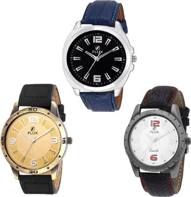 

Flux Combo Of 3 Exclusive Trendy Watch - For Men