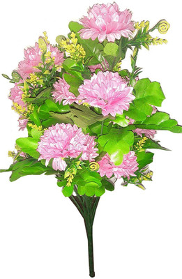 

KAYKON Beautiful Carnation Bunch 50 cm Multicolor Carnations Artificial Flower(20 inch, Pack of 1)