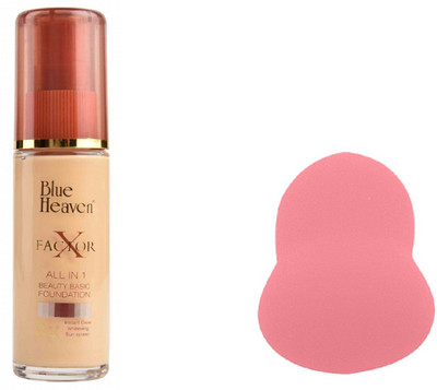 

Blue Heaven x factor foundation with beauty blender(Set of 2)