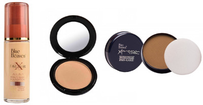 

Blue Heaven X Factor Foundation,Artisto Compact with Xpression Pan Cake (Roasted Almond)(Set of)