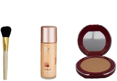 

Blue Heaven oil free foundation,follow me compact with brush(Set of 3)