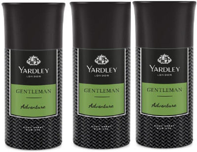 

Yardley London Gentleman Adventure Body Spray - For Men(450 ml, Pack of 3)