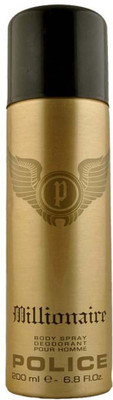 

Millionaire Police Pour Homme Deodorant Spray - For Men(200 ml)