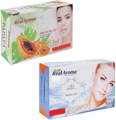 

Real Aroma Papaya White Beauty Facial Kit 740 g(Set of 2)