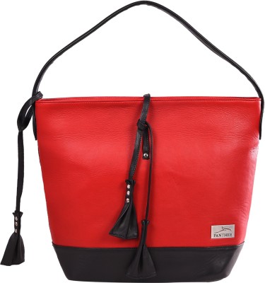 

Panther Hand-held Bag(Red, Black), Black;red