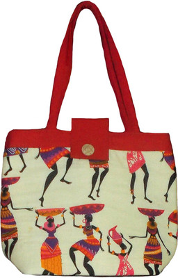 

Rosy Hand-held Bag(Red, White)