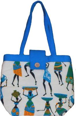 

Rosy Hand-held Bag(Blue, White)