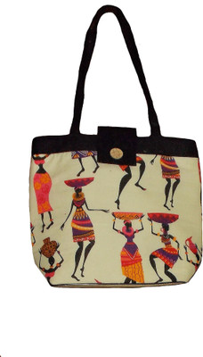 

Rosy Hand-held Bag(White, Black), Black;white