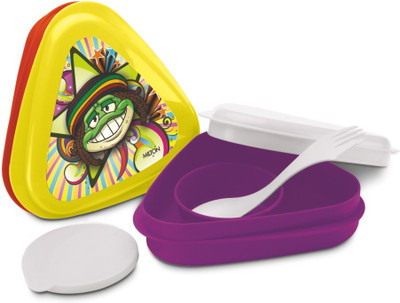 

Milton tristar 1 Containers Lunch Box(400 ml), Yellow and purple