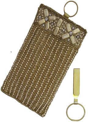 

ALAR Handmade Ethnic Mobile Pouch Mobile Pouch(Gold)