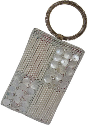 

ALAR Handmade Ethnic Mobile Pouch Mobile Pouch(White)