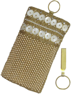 

ALAR Handmade Ethnic Mobile Pouch Mobile Pouch(Gold)