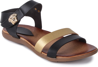 

Feather Leather Women Black Flats