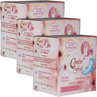 

Comfort feel Ultra Clean Wings Sanitary Pad(Pack of 3)