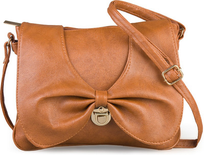 

Felicita Women Casual Brown PU Sling Bag