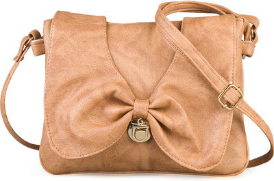 

Felicita Women Casual Brown PU Sling Bag