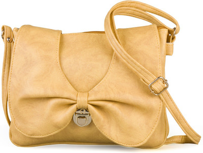 

Felicita Women Casual Yellow PU Sling Bag
