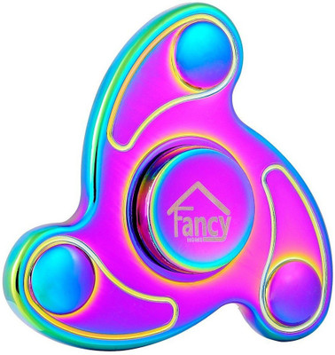 

VibeX ® Prime Quality Metallic Rainbow Fidget Spinner High Speed Hand Spinner Floral EDC Focus Toy Fidget Toy Finger Gyro(Multicolor)