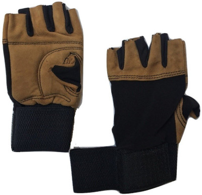 

GreenBee Gym Gloves Gym & Fitness Gloves (, Black, Black;tan