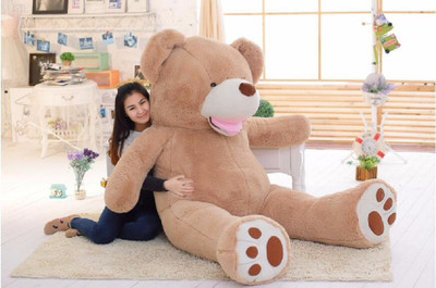 

Skylofts Giant Huge Stuffed Soft 170cm American quality US Teddy Bear Gift - 165 cm(Brown)