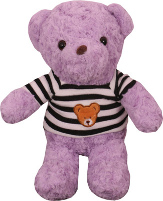 

Skylofts Fancy 40cm Stuffed Soft Plush Imported Teddy Bear with stylish fur - 35 cm(Purple)