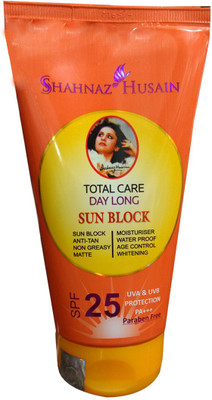 

Shahnaz Husain Total Care Day Long Sun Block - SPF 25 PA+++(80 g)