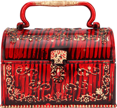 

Tuelip Mini Pitara Antique Red Storage And Room DéCor Multi Purpose Jewellery Vanity Box(Red)