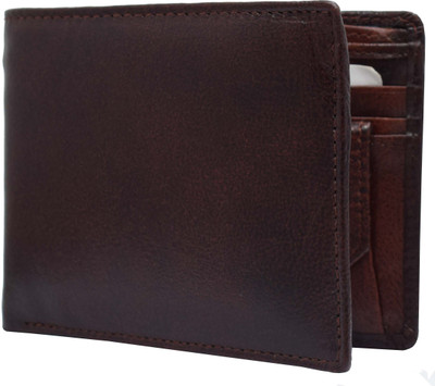 

GetSetStyle Men Brown Genuine Leather Wallet(6 Card Slots)