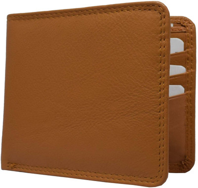 

GetSetStyle Men Gold Genuine Leather Wallet(6 Card Slots)