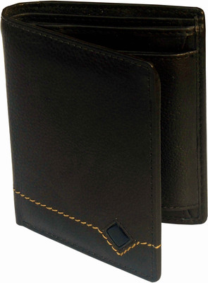 

zilinobo Men Brown Genuine Leather Wallet(7 Card Slots), Blk-015
