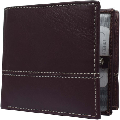 

GetSetStyle Men Purple Genuine Leather Wallet(6 Card Slots)