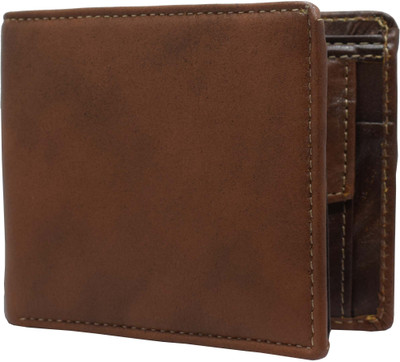

GetSetStyle Men Brown Genuine Leather Wallet(6 Card Slots)